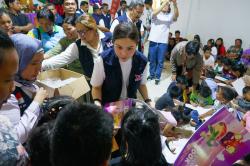 Tinjau Tapanuli Utara, Angela Tanoesoedibjo Dorong Segenap Kader Bantu Proses Pemulihan Korban Bencana Sumatra