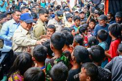 Senangnya Anak-anak di Aceh Tamiang Bertemu Prabowo: Terima Kasih Pak Presiden