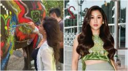 Sherina Munaf Murka Gajah di Mason Elephant Park and Lodge Bali Dicoret-coret Cat!