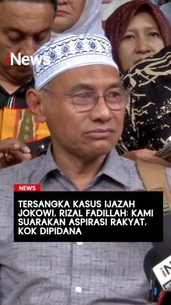 Tersangka Kasus Ijazah Jokowi, Rizal Fadillah: Kami Suarakan Aspirasi Rakyat, Kok Dipidana!