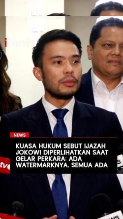 Kuasa Hukum Sebut Ijazah Jokowi Diperlihatkan saat Gelar Perkara: Ada Watermarknya, Semua Ada
