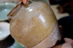 Penampakan Artefak Kuno Abad 13 Ditemukan di Hutan Tritik Nganjuk<