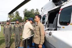 Setelah Tapsel, Prabowo Naik Helikopter Bertolak ke Aceh Tamiang
