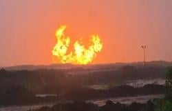 Pipa Gas Meledak di Indragiri Hilir Riau, Jalan Lintas Timur Ditutup