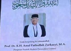 Profil KH Amal Fathullah Zarkasyi, Pimpinan Gontor yang Meninggal Dunia<