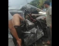 Kronologi Bos Garuda TV Tewas Kecelakaan di Bangka Barat, Mobil Ditabrak Truk Sawit<