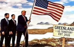 Trump Posting Gambar Tandai Greenland, Venezuela dan Kanada dengan Bendera AS