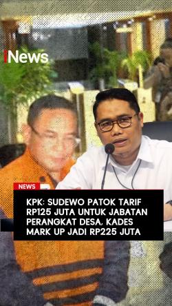 KPK: Sudewo Patok Tarif Rp125 Juta untuk Jabatan Perangkat Desa, Kades Mark Up Jadi Rp225 Juta