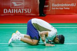 Juara Indonesia Masters 2026, Alwi Farhan Sujud Syukur
