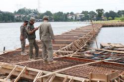 Ilegal, Jogging Track Berdiri di Atas Situ 7 Muara Depok Dibongkar