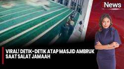 Detik-Detik Atap Masjid di Ciputat Ambruk saat Salat Subuh, Jemaah Panik Selamatkan Diri