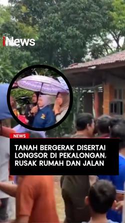 Tanah Bergerak Disertai Longsor di Pekalongan Rusak Rumah dan Jalan