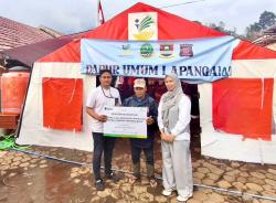 Pegadaian Kanwil X Jabar Salurkan Bantuan untuk Warga Terdampak Longsor di Cisarua