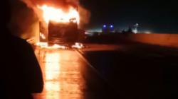 Bus AKAP PO Haryanto Bawa 32 Penumpang dan 3 Kru Terbakar di Tol Pemalang<