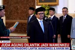 Breaking News: Prabowo Lantik Juda Agung Wamenkeu Pengganti Thomas Djiwandono