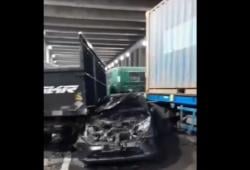 Kecelakaan Beruntun 7 Kendaraan di Tol Bocimi Bogor, Arus Lalin Macet