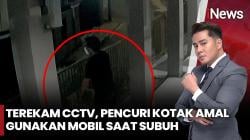 Detik-Detik Pencurian Kotak Amal di Musala Terekam CCTV