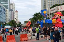 Suasana CFD Sudirman-Thamrin jelang Ramadan, Ramai Dipadati Warga