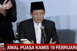 1 Ramadan 1447 H Jatuh pada 19 Februari 2026, Ini Penjelasan Menag