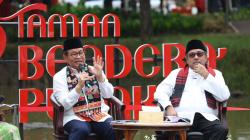 Gubernur Pramono Anung dan Wagub Rano Karno Diskusi di Taman Bendera Pusaka