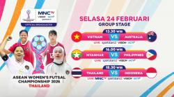 Jadwal Siaran Langsung Timnas Futsal Putri Indonesia vs Thailand di Piala AFF 2026, Live di MNCTV!