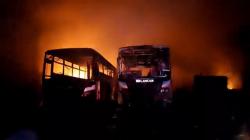 Bengkel dan Gudang Mobil Bekas di Klaten Terbakar, 2 Bus Hangus Dilalap Api<