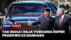 Momen Berkesan, Raja Yordania Sopiri Presiden Prabowo ke Bandara