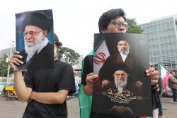 Aksi Solidaritas untuk Iran di Depan Kedubes AS Jakarta