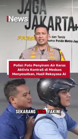Polisi: Foto Penyiram Air Keras Aktivis KontraS di Medsos Menyesatkan, Hasil Rekayasa AI