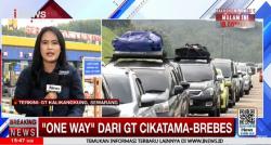 One Way Sepenggal Diterapkan di KM 70-263 Tol Trans Jawa Sore Ini