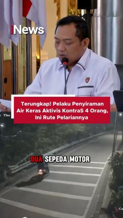 Terungkap! Pelaku Penyiraman Air Keras Aktivis KontraS 4 Orang, Ini Rute Pelariannya