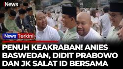 Viral Anies Baswedan, Didit Prabowo, Mahfud MD dan JK Salat Id Bersama, Ada yang Selfie Bareng!