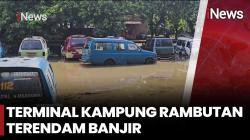 Penampakan Terminal Kampung Rambutan Banjir di Hari Ke-2 Lebaran, Pemudik Tetap Ramai