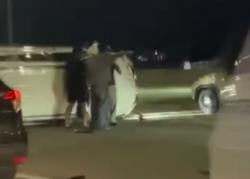 Aksi Ugal-ugalan Fortuner Nyalip dari Bahu Jalan di Tol Andara, Berujung Tabrak Kendaraan Lain