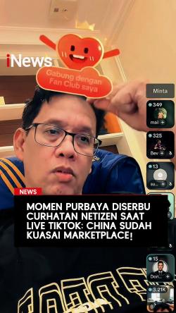 Momen Purbaya Diserbu Curhatan Netizen saat Live TikTok: China Sudah Kuasai Marketplace!