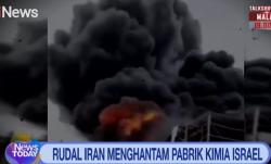 Iran Bombardir Tel Aviv dan Yerusalem, Pabrik Kimia Terbesar Israel Terbakar Hebat