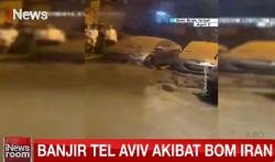 Ngeri! Serangan Bom Iran Hantam Jaringan Pipa Air di Israel, Tel Aviv Kebanjiran