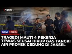  Detik-Detik 4 Pekerja Proyek Tewas di Tangki Air, Diduga Hirup Gas Beracun