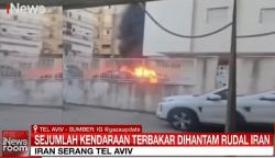 Rudal Iran Tembus Jantung Tel Aviv Israel, 2 Tewas Puluhan Warga Terkubur Puing