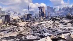 Kebakaran Hebat di Pasar Boom Inhil, 70 Kios dan Rumah Walet Hangus Dilalap Api<