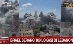 Serangan Brutal Israel Tewaskan 254 Orang di Lebanon, Hizbullah Balas dengan Roket