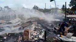 Kebakaran Hebat di Katingan, 4 Bangunan dan 4 Kendaraan Hangus Dilalap Api<