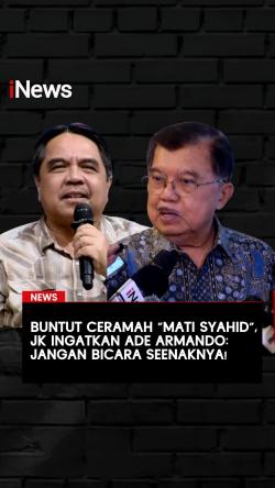 Buntut Ceramah Mati Syahid, JK Ingatkan Ade Armando Jangan Bicara Seenaknya