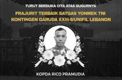 Panglima TNI Naikkan Pangkat Rico Pramudia Jadi Kopda, Prajurit yang Gugur di Lebanon