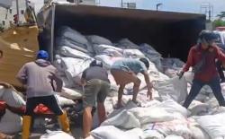 Kecelakaan Maut Truk Pupuk Timpa Motor di Pangkalpinang, Pasutri Tewas, Balita Selamat<