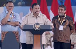 May Day di Monas, Prabowo Umumkan Sudah Teken Keppres Satgas PHK dan Kesejahteraan Buruh