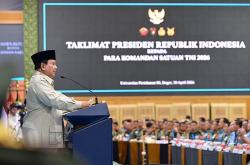 Prabowo Beri Taklimat 3 Jam ke 1.500 Dansat TNI, Ini Isinya