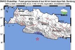 Gempa Hari Ini Magnitudo 4,0 Guncang Bandung, Terasa di Ciamis<