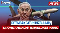 Detik-Detik Drone Andalan Israel Hermes 450 Ditembak Jatuh Hizbullah