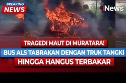 Kecelakaan Bus ALS dan Truk Tangki Meledak Terbakar di Sumsel, 16 Orang Tewas<